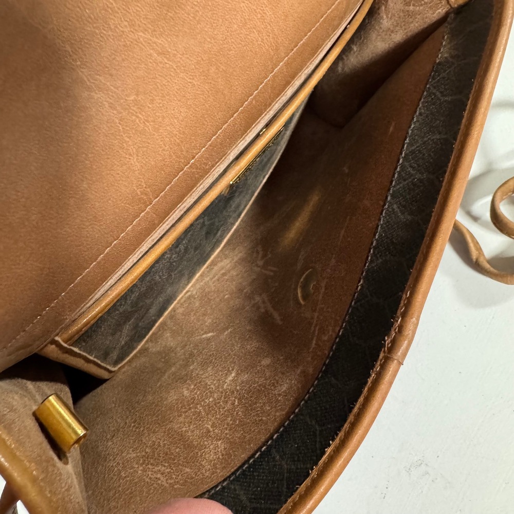 Vintage Christian Dior Paris Crossbody Bag Honeycomb Logo Crossbody Bag - Picture 7 of 8